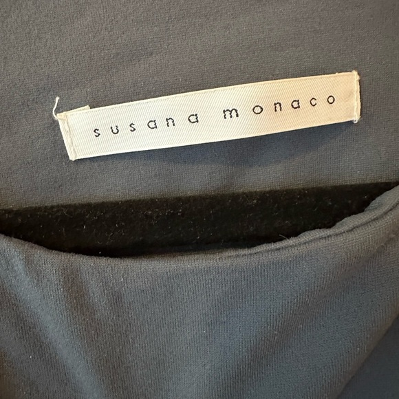 Susana Monaco Asymmetrical Dark Gray Tank Top Size Small NWT - Picture 3 of 5